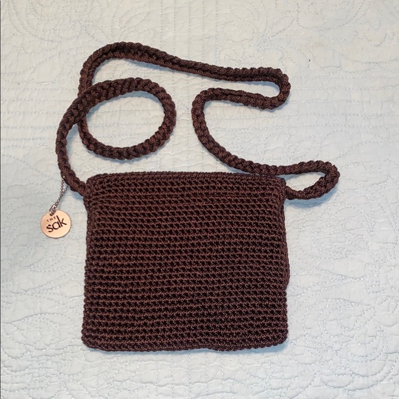 The Sak Brown Crochet Crossbody Bag - Picture 3 of 6